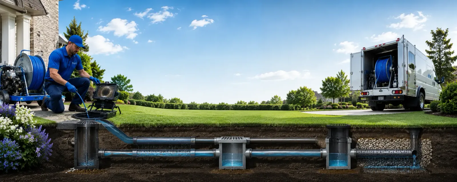 Outdoor drain cleaning information for Midway City, CA